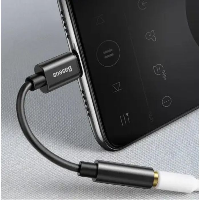 Переходник USB-C M to 3.5mm F 0.1m black Baseus (CATL54-01) изображение 6