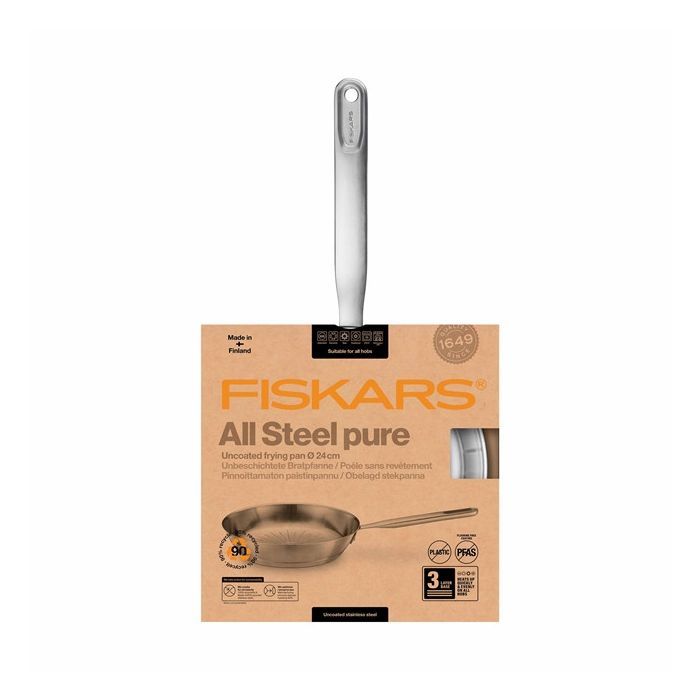 Сковорода Fiskars All Steel Pure матова 28 см (1065628) изображение 7