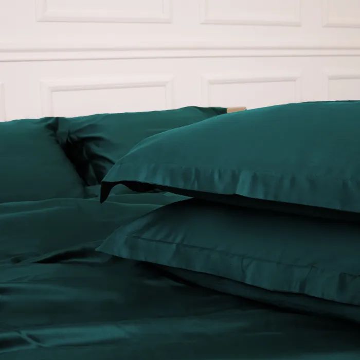 Постельное белье MirSon Tencel №07 Emerald 175х210 двуспальный (2200009370984) изображение 5