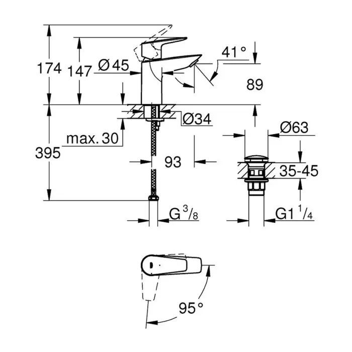 Змішувач Grohe QuickFix 23900001 зображення 6