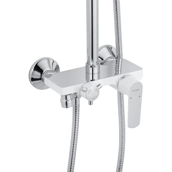 Душовий гарнітур Kroner Armada-W063 + змішувач Armada-W010 + змішувач Bidet-C082 (CVS30213) зображення 8