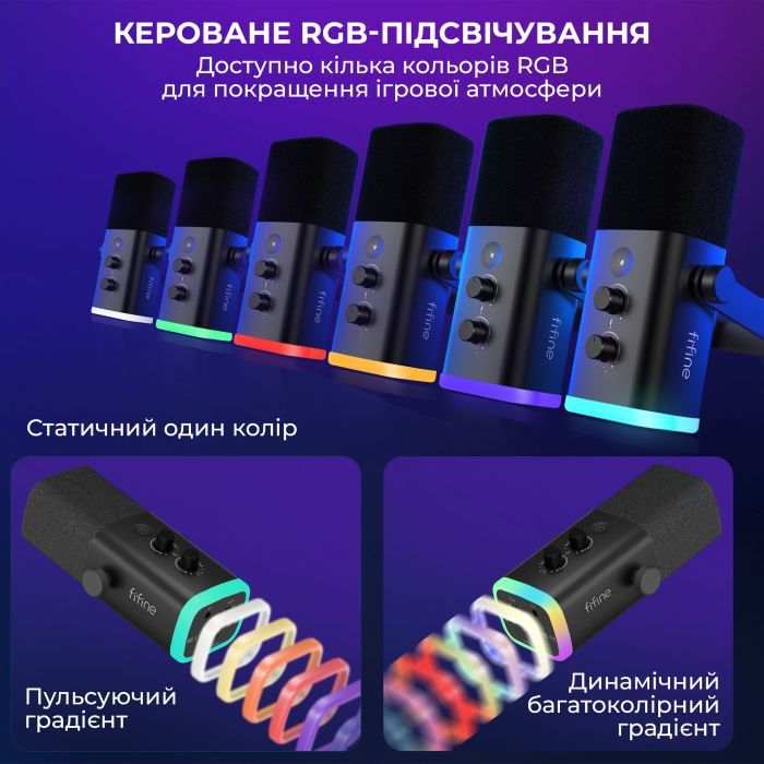 Микрофон Fifine AM8T USB Black (AM8T) изображение 12