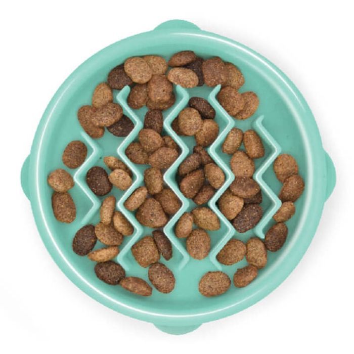 Посуд для собак Outward Hound Миска-лабіринт Fun Feeder хвиля XS м'ятна (0700603678292)