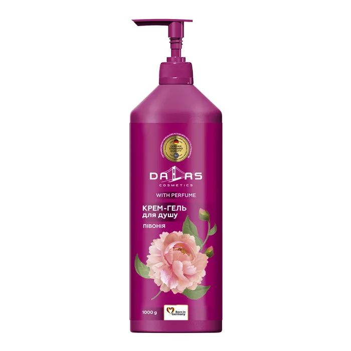 Гель для душа Dalas Cosmetics Пион 1000 г (4262396142030)