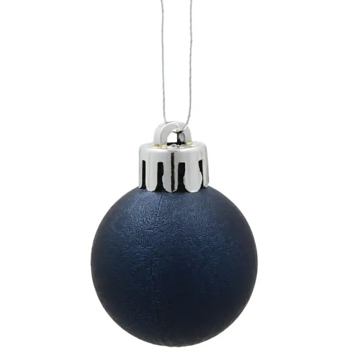 Ялинкова іграшка Chomik пластикові кульки ,16шт, 3 см, сині (5900779893955_1) зображення 2