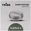 Набір туристичного посуду Tribe Single Set сталевий (T-FG-0009-metal) зображення 7