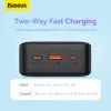 Батарея универсальная Baseus Airpow 30000mAh 20W PD/3.0, QC/3.0, black (PPQD090101) изображение 3