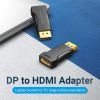 Перехідник DisplayPort M to HDMI F black Vention (HBOB0) зображення 2