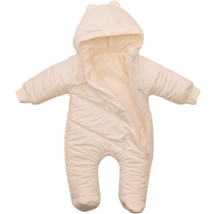 Комбинезон детский HAPPY TOT утепленный на молнии (755-62-cream) изображение 2