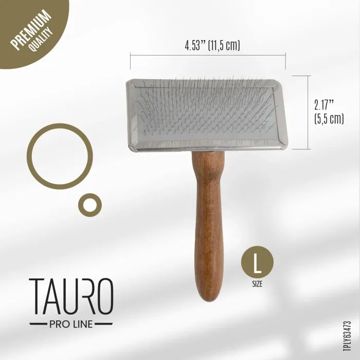 Расческа для животных Tauro Pro Line с металлическим ободком зубцы 11 мм S (TPLY63471) изображение 3