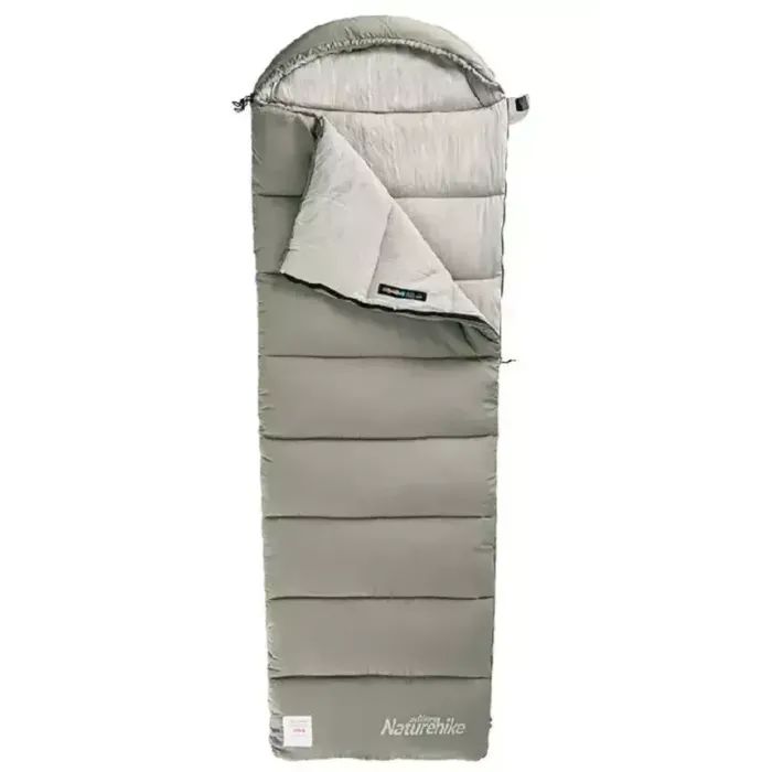 Спальный мешок Naturehike з капюшоном із мішком для зберігання M300 CNK2350WS023, зелений, лівий (6927595776018)