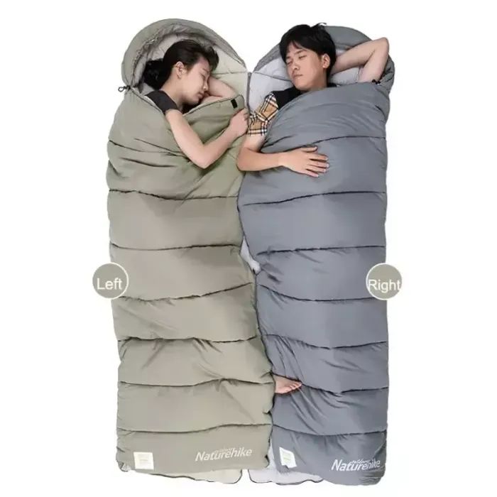 Спальный мешок Naturehike з капюшоном із мішком для зберігання M300 CNK2350WS023, зелений, лівий (6927595776018) изображение 4