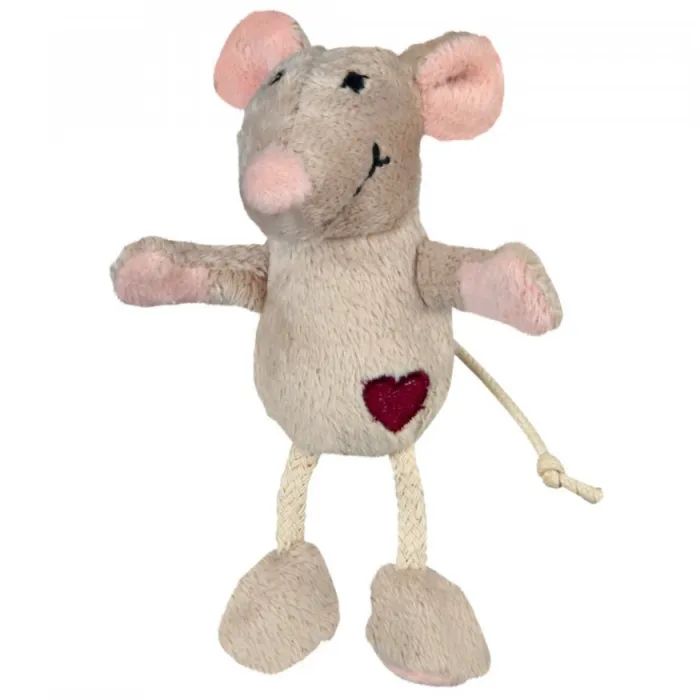 Игрушка для кошек Trixie Мышка с сердцем и кошачьей мятой 11 см (4011905455792)