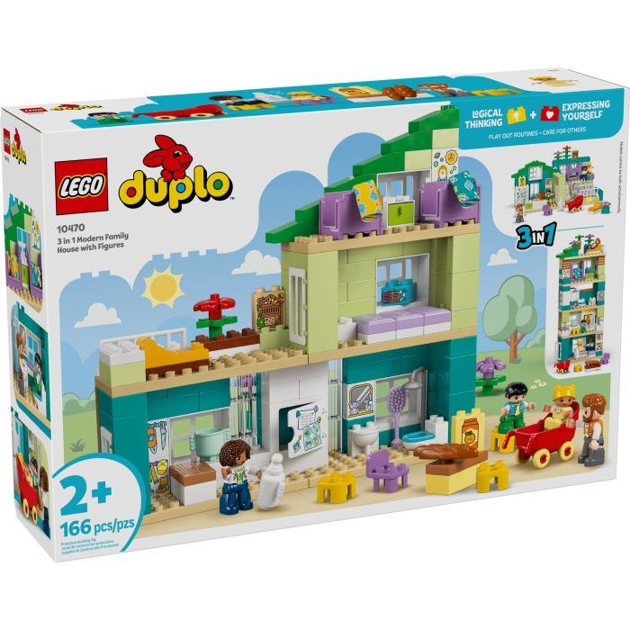 Конструктор LEGO DUPLO Town Современный семейный дом с фигурками 3 в 1 (10470)