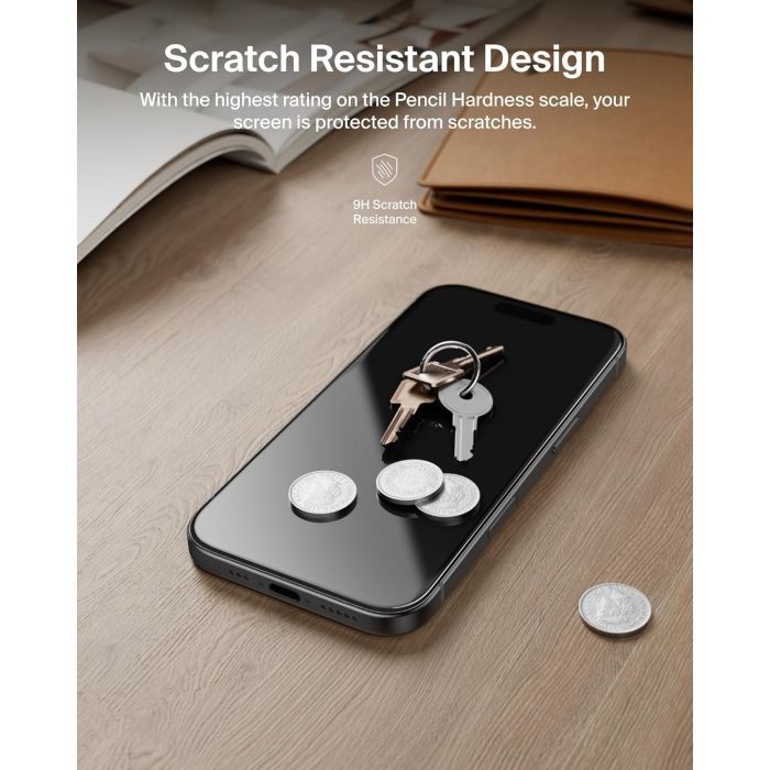 Скло захисне Belkin iPhone 17 Pro Privacy TemperedGlass (OVA213HQ) зображення 3