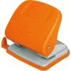 Діркопробивач Economix пластиковий з лінійкою, до 30 аркушів, помаранчевий (E40135-06)
