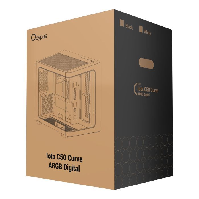 Корпус для ПК OCYPUS IOTA C50 WH CURVE ARGB DIGITAL (IOTA-C50-WHD300CD-GL) изображение 11