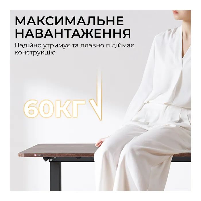 Комп'ютерний стіл Sihoo D03 Walnut/Black (D03-104/D03-108) зображення 5