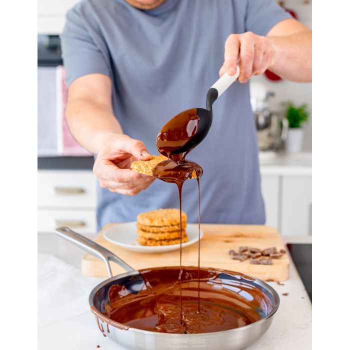 Ложка кухарська KitchenAid Classic для сервірування 34 см білий (KHA003OHPNG) зображення 5