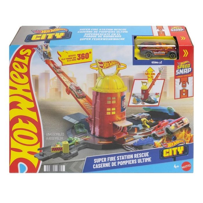 Автотрек Hot Wheels City Пожежно-рятувальна суперстанція (JHL95) зображення 6