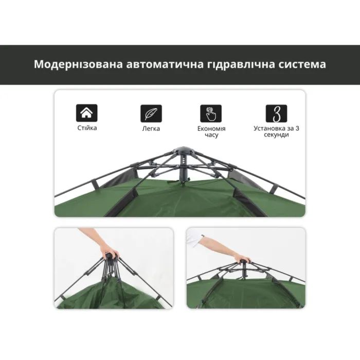 Палатка Naturehike NH21ZP008 оливково-зелений (6927595777442) изображение 12