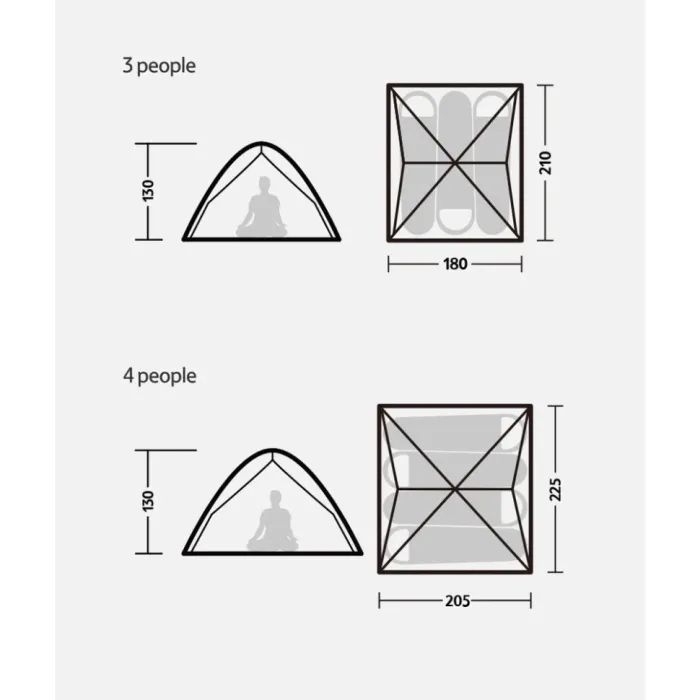 Палатка Naturehike NH21ZP008 оливково-зелений (6927595777442) изображение 7