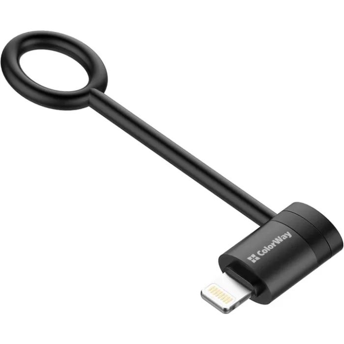 Переходник USB-C F to Lightning M black ColorWay (CW-AD-LC) изображение 3
