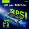 Автомобильный компрессор BAVIN 90W 150PSI 4500 mAh Black (Z-PC1158S BK) изображение 3