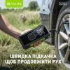 Автомобильный компрессор BAVIN 90W 150PSI 4500 mAh Black (Z-PC1158S BK) изображение 8