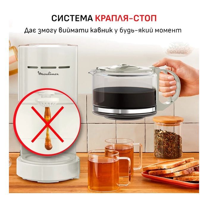 Крапельна кавоварка Moulinex FG121A10 зображення 10