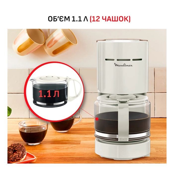 Крапельна кавоварка Moulinex FG121A10 зображення 12