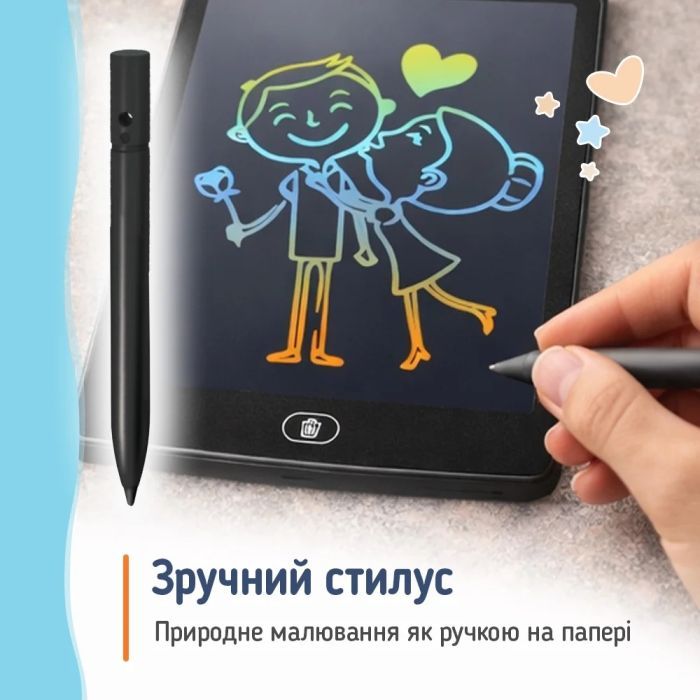 Планшет для рисования ColorWay LCD Writing Tablet 8.5 (CW-WT8BK) изображение 11