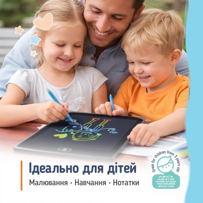 Планшет для рисования ColorWay LCD Writing Tablet 8.5 (CW-WT8BK) изображение 12