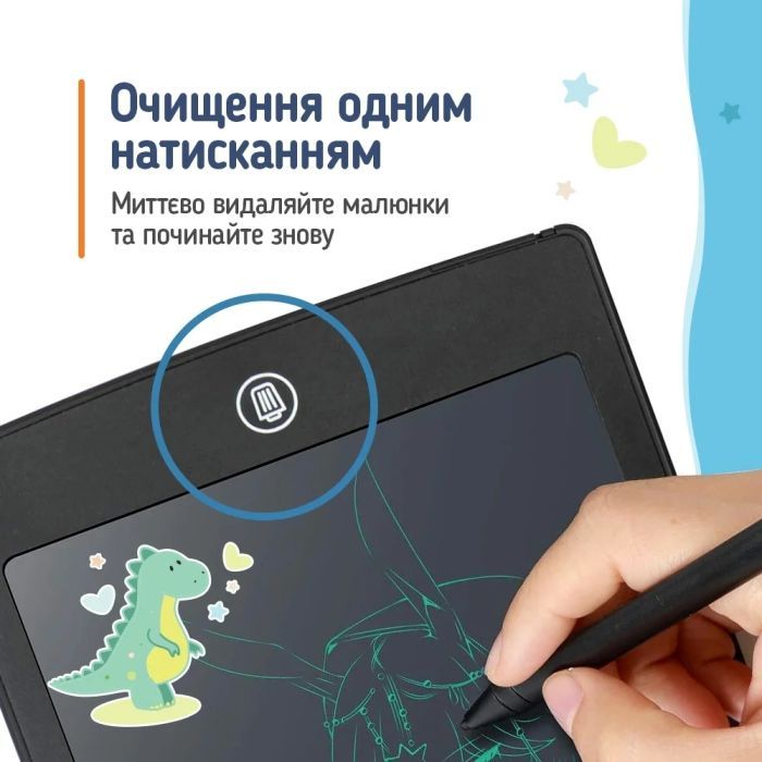 Планшет для рисования ColorWay LCD Writing Tablet 8.5 (CW-WT8BK) изображение 8