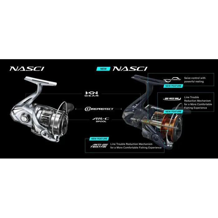 Котушка Shimano Nasci FD 4000 5+1BB 4.71 (NAS4000FD) зображення 2