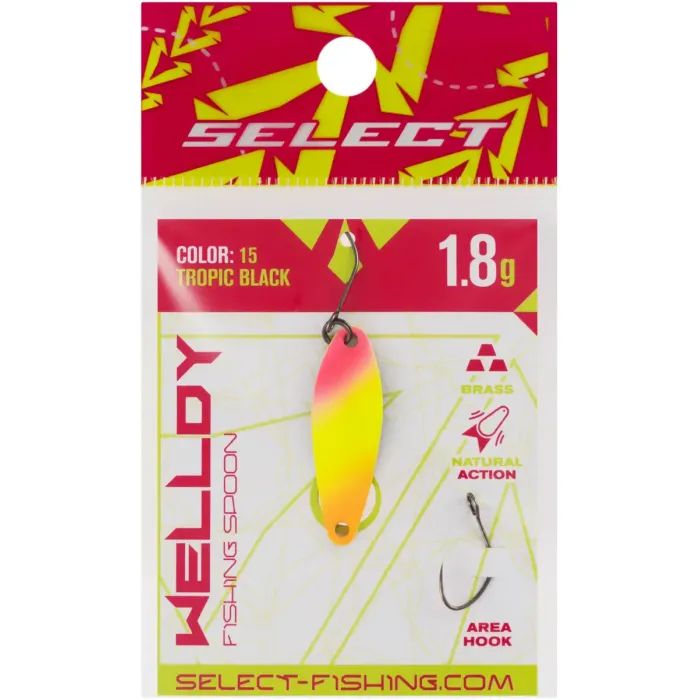 Блешня Select Welldy 1.8g 31mm 17 DarkSpace Chartreuse (1870.80.94) зображення 2