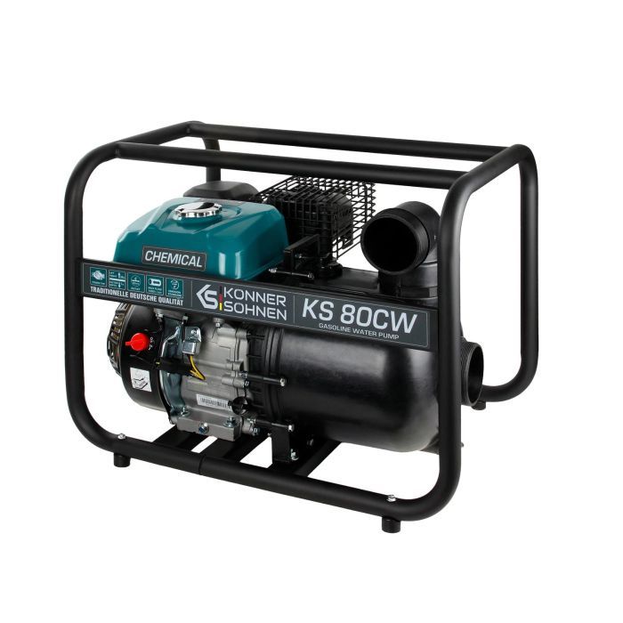 Мотопомпа Konner&Sohnen KS 80CW 1000л/мин, 7.0л.с, 28кг (KS80CW) изображение 4