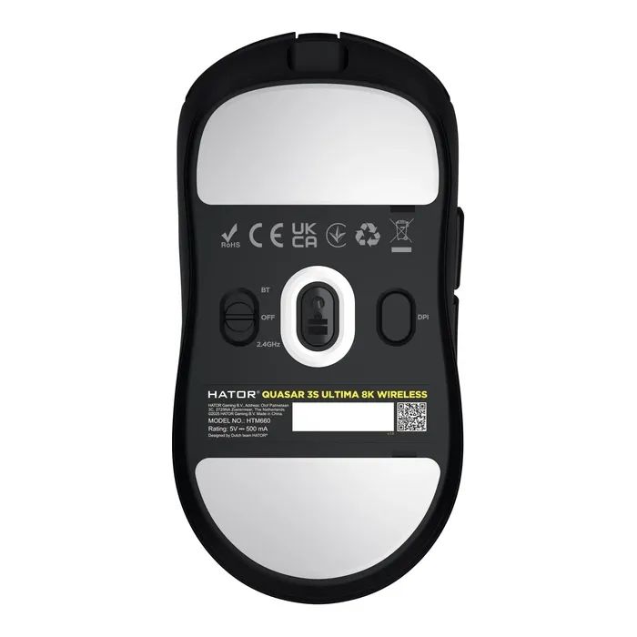 Мишка Hator Quasar 3S Ultima 8K Wireless/Bluetooth/USB White (HTM661) зображення 6