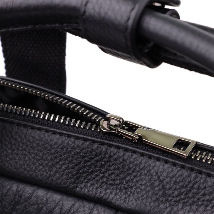 Сумка Vintage Кожаная Черная (23042) изображение 6