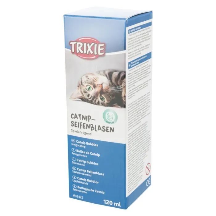 Іграшка для котів Trixie Мильні бульбашки з котячою м'ятою 120 мл (4011905424255) зображення 3