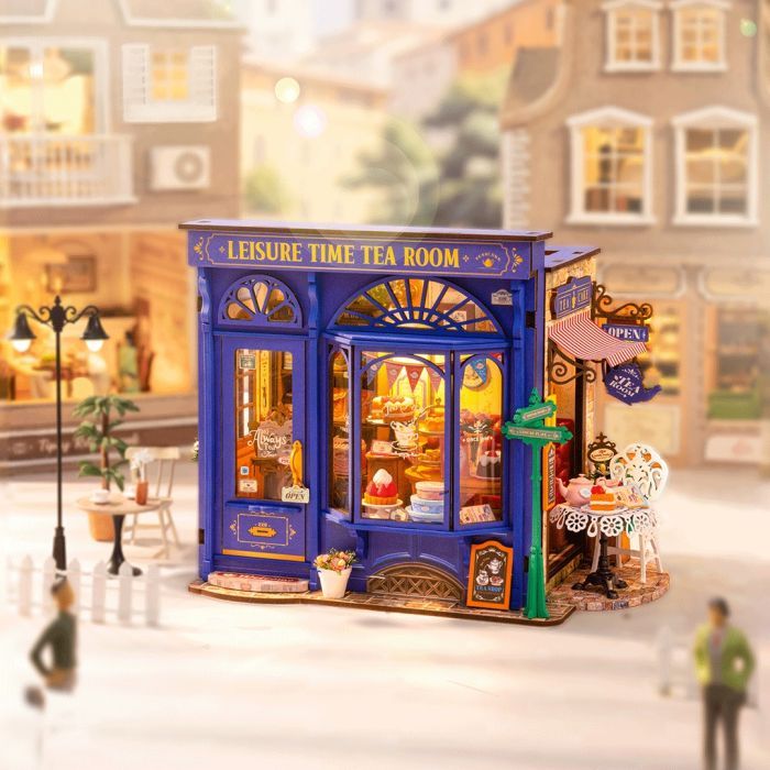 Конструктор Robotime Rolife деревянный 3D Чайная комната для (DG171) изображение 6
