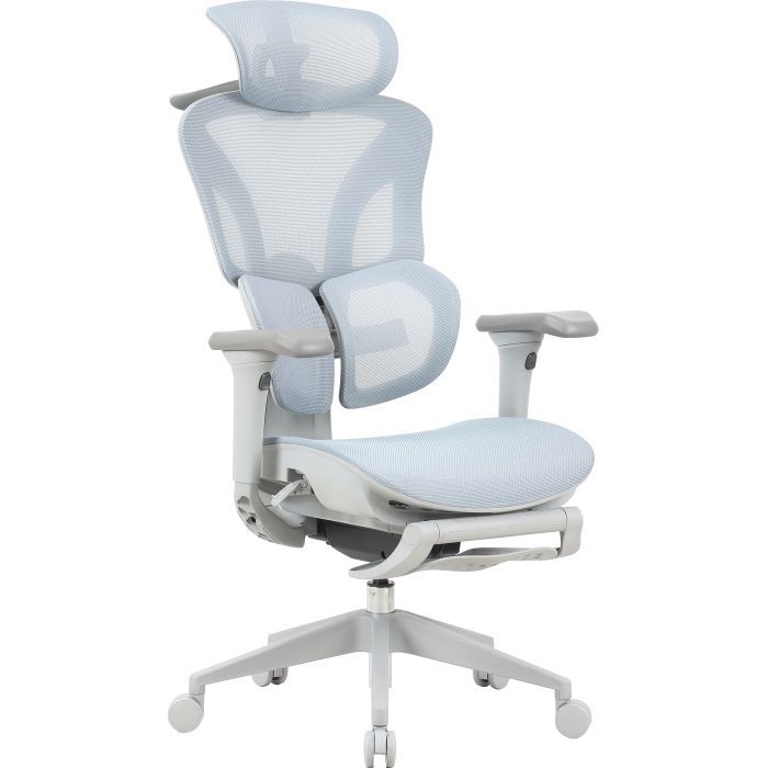 Офісне крісло OfficePro Elite OC950GLB Gray/Light Blue (OC950GLB) зображення 3