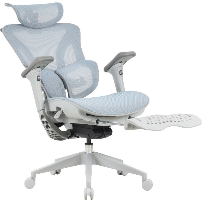 Офісне крісло OfficePro Elite OC950GLB Gray/Light Blue (OC950GLB) зображення 7