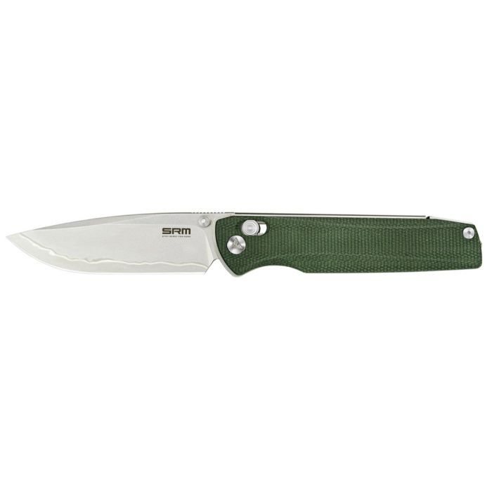 Ніж SRM Terrier 140Cr, Brown Micarta, Black Stonewash (258L-MN2)