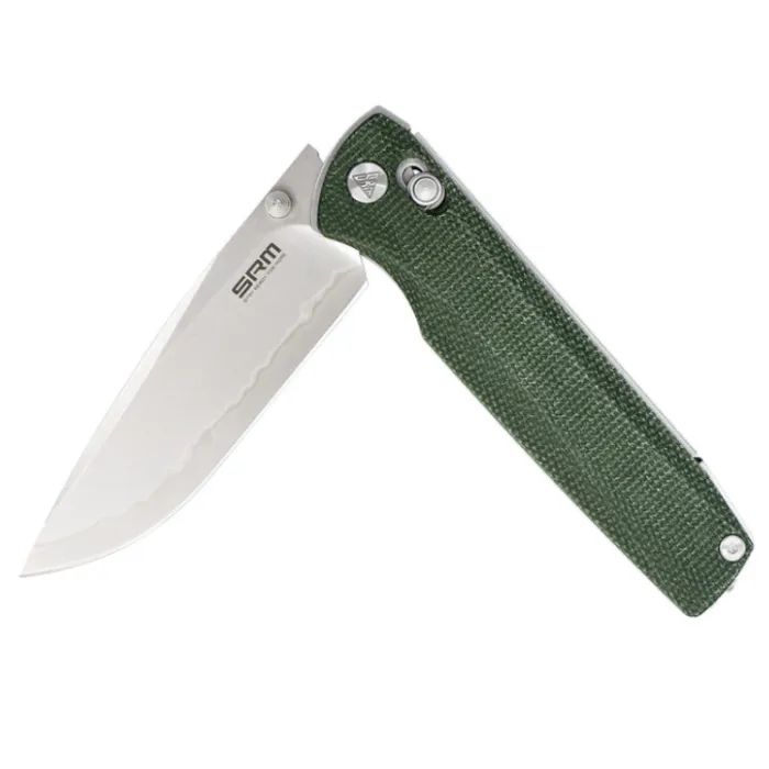 Ніж SRM Terrier 140Cr, Brown Micarta, Black Stonewash (258L-MN2) зображення 5