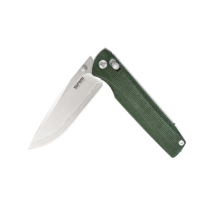 Нож SRM Terrier 140Cr, Green Micarta, Stonewash (258L-MG2) изображение 8