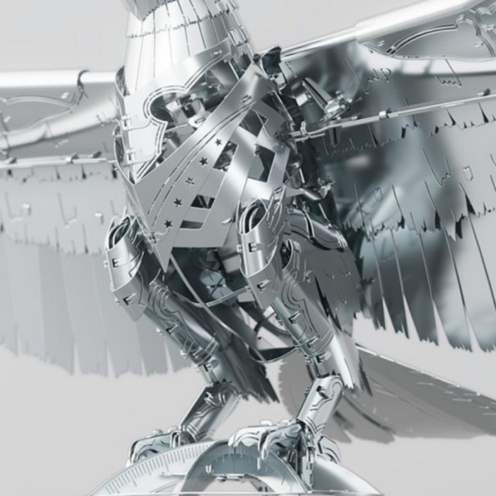 Конструктор Metal Time Коллекционная модель Unity Wings Eagle Silver Armor (MT101/READY) изображение 4