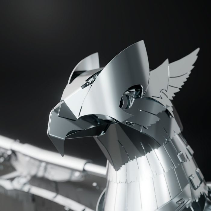 Конструктор Metal Time Коллекционная модель Unity Wings Eagle Silver Armor (MT101/READY) изображение 5