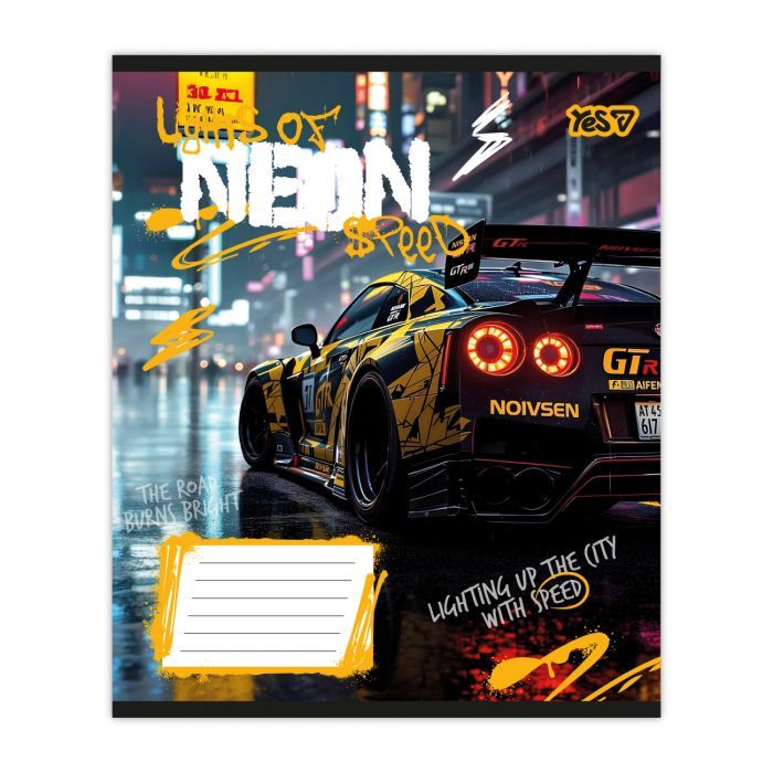 Зошит Yes Neon А5 24 аркушів лінія (768813) зображення 2