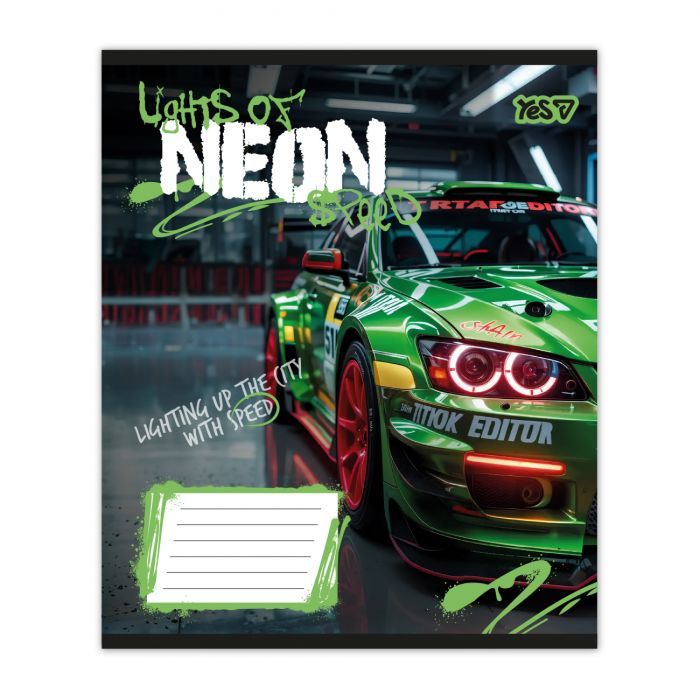 Зошит Yes Neon А5 24 аркушів лінія (768813) зображення 3